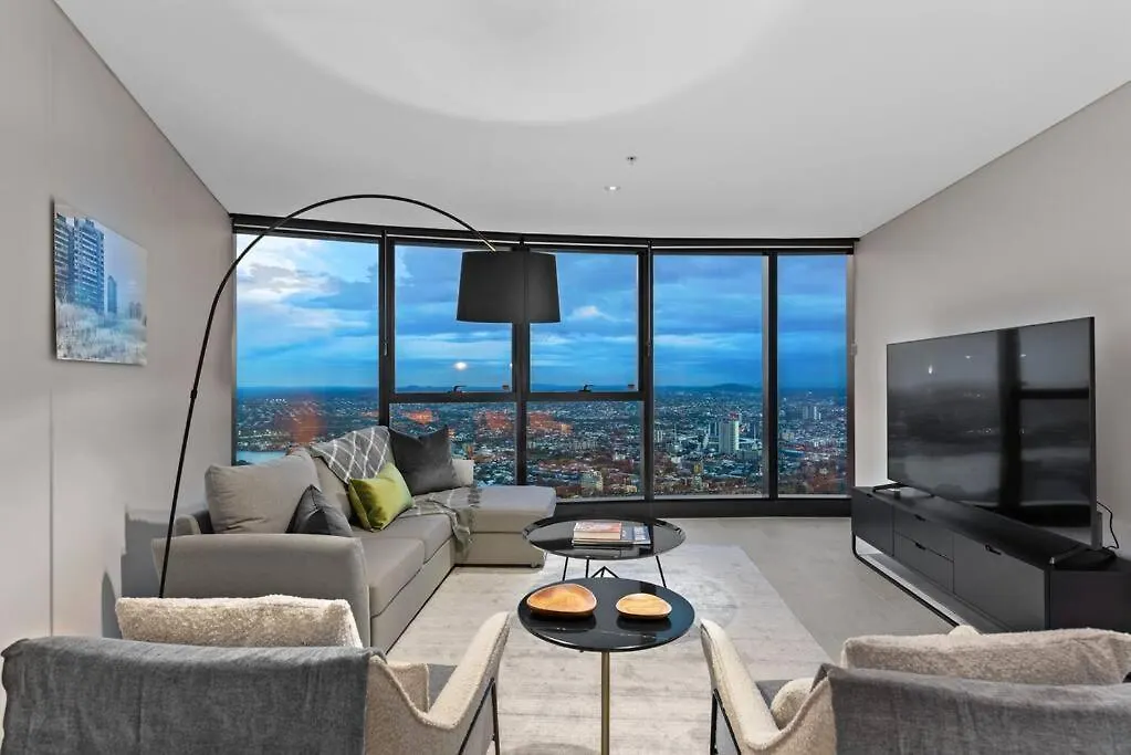 Skyhigh Style ~ 2Bed/2Bath/1Car/Views! ~ Cbd Apartment Brisbane 0*,  Australia